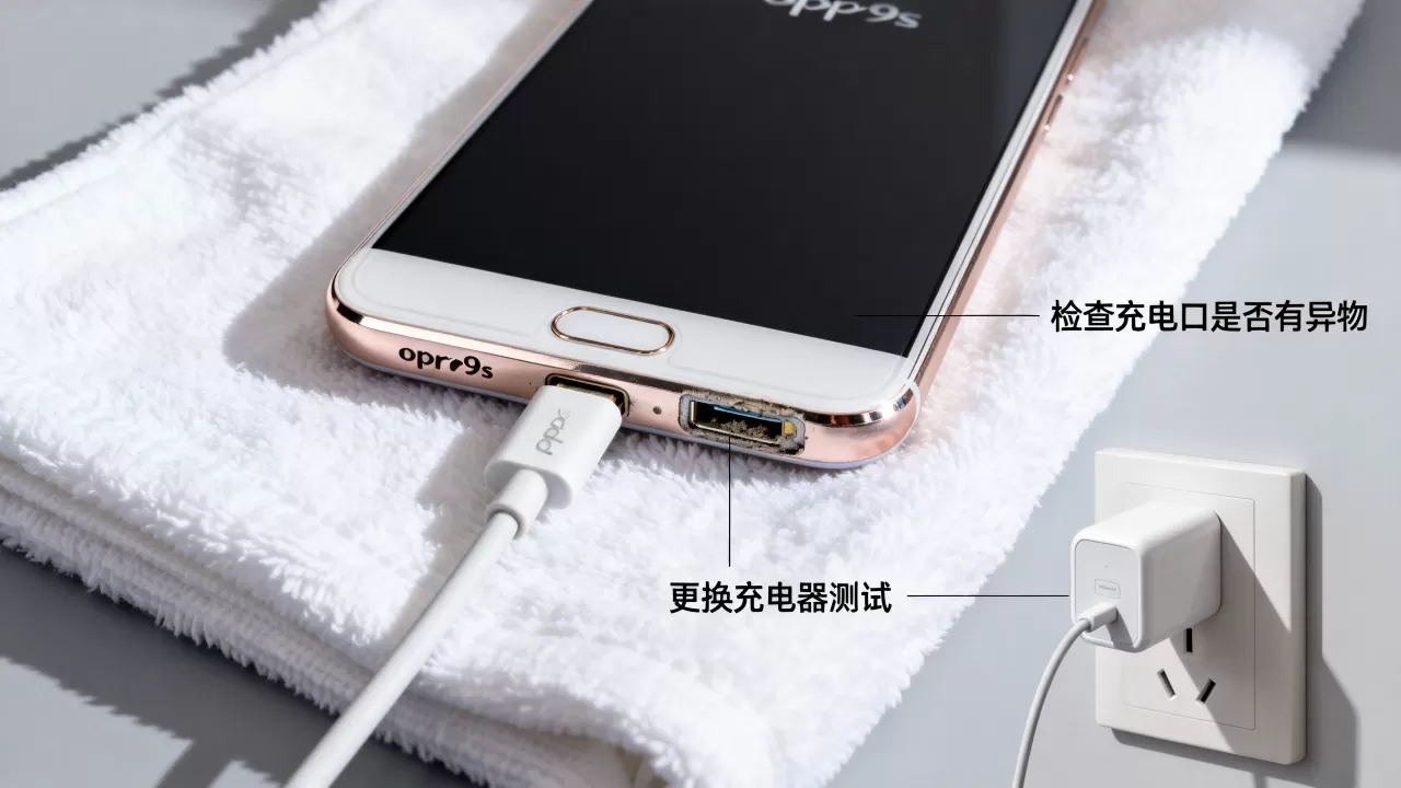 oppor9s为什么充不了电，手机充电没反应怎么办