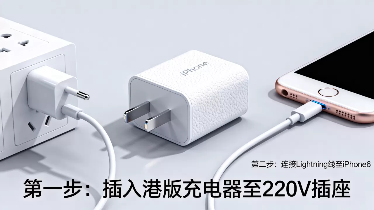 港版iphone6充电器怎么用，港版iphone6充电器使用方法