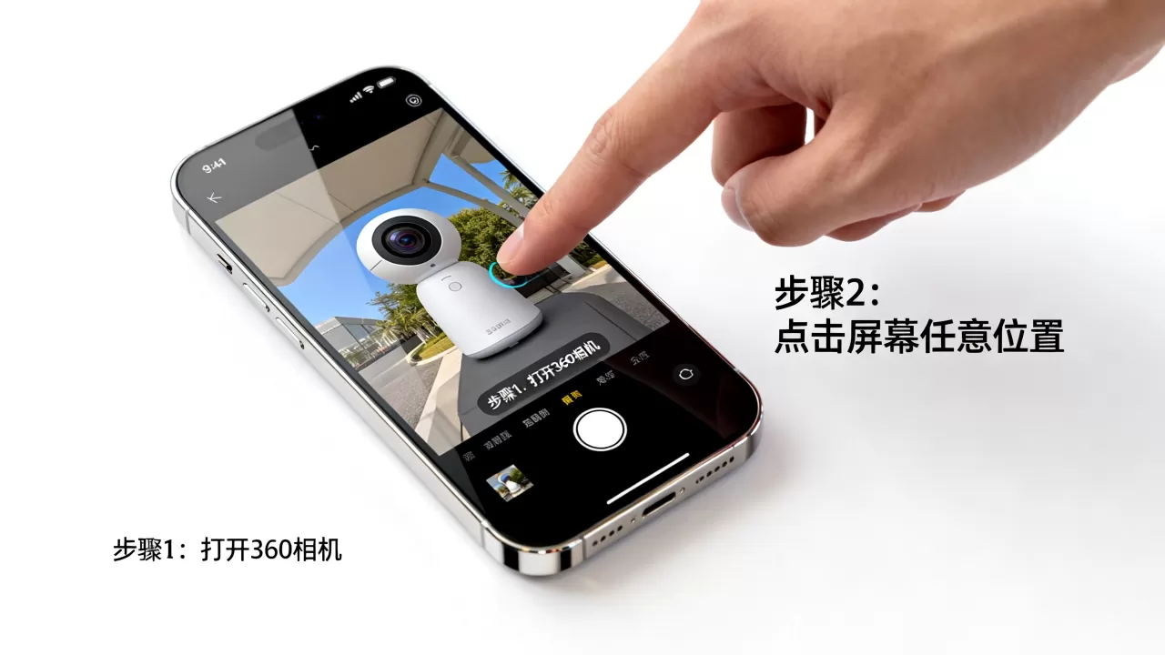 iphone里360相机怎么按屏幕拍照，iphone相机屏幕点击拍照方法