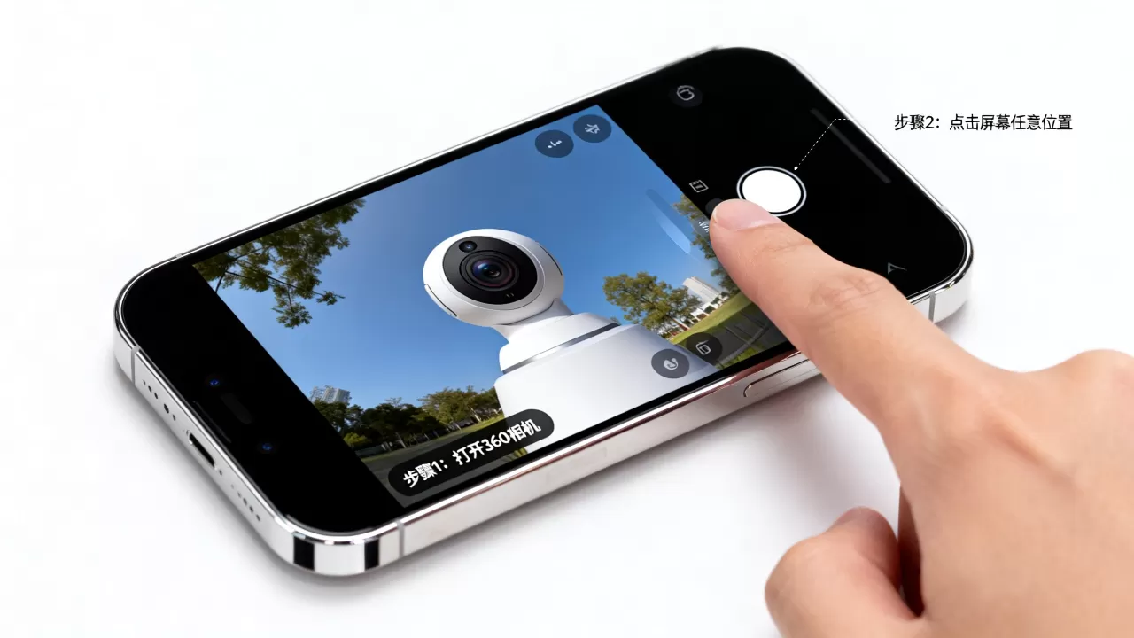 iphone里360相机怎么按屏幕拍照，iphone相机屏幕点击拍照方法