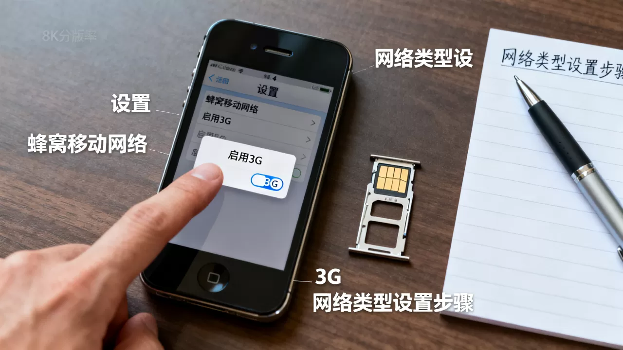 iphone4怎么改网络类型，iphone4设置蜂窝移动网络教程