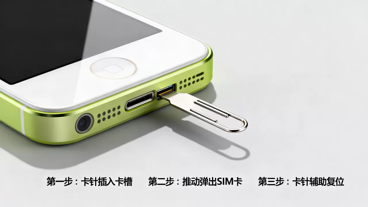iphone5c卡针怎么用，iphone5c卡针怎么取卡