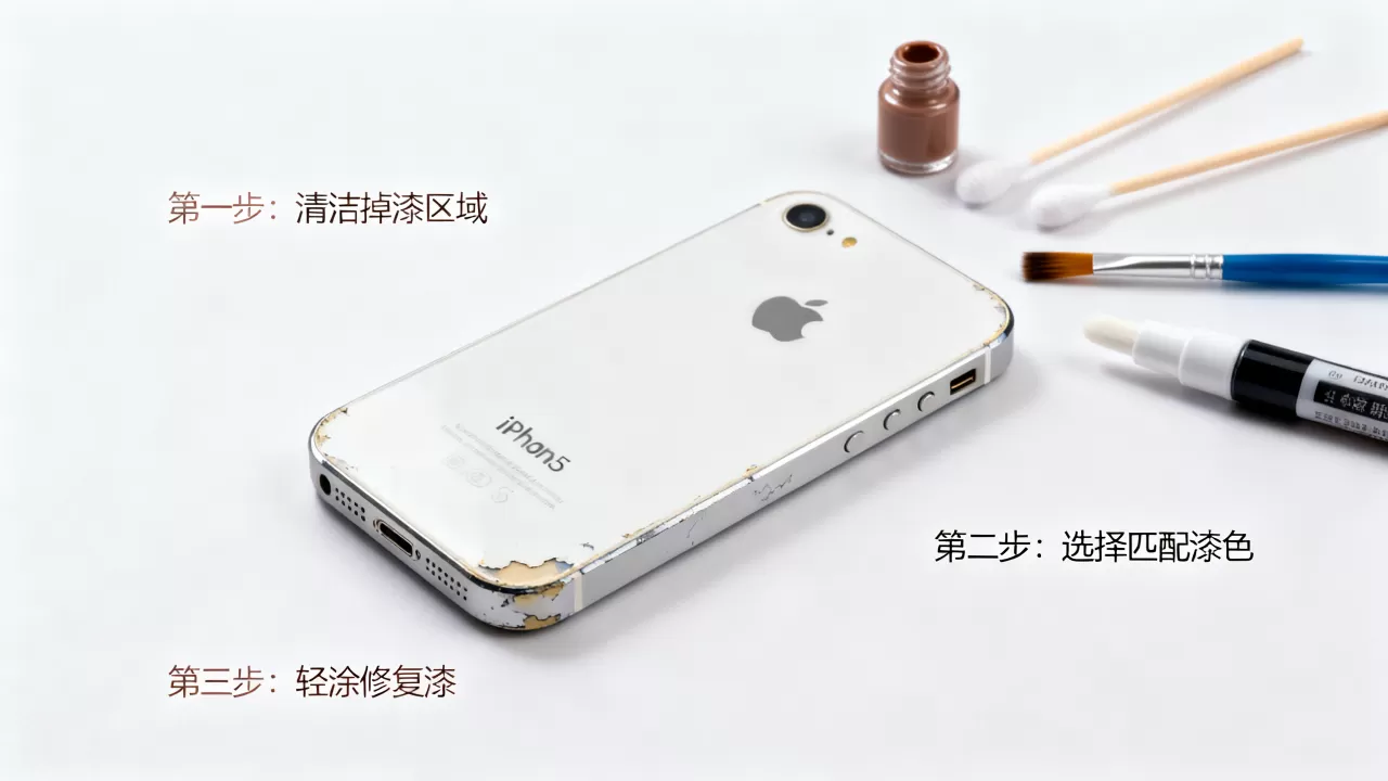iphone5掉漆了怎么办，iphone5掉漆修复方法