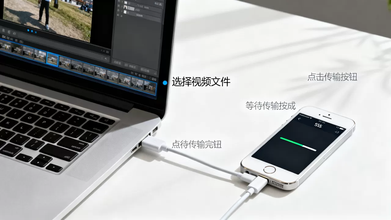 怎么从电脑传视频到iphone5s，电脑传视频到iphone5s