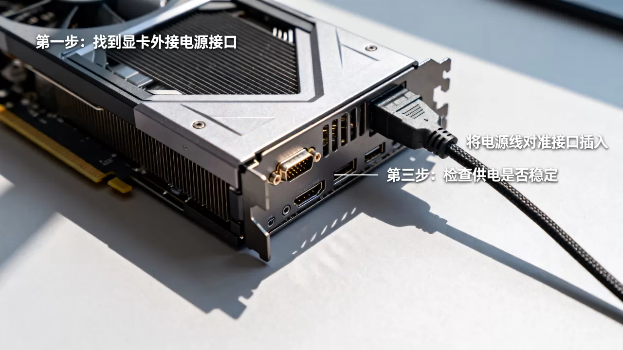 显卡外接电源插口怎么接？显卡供电不足怎么办