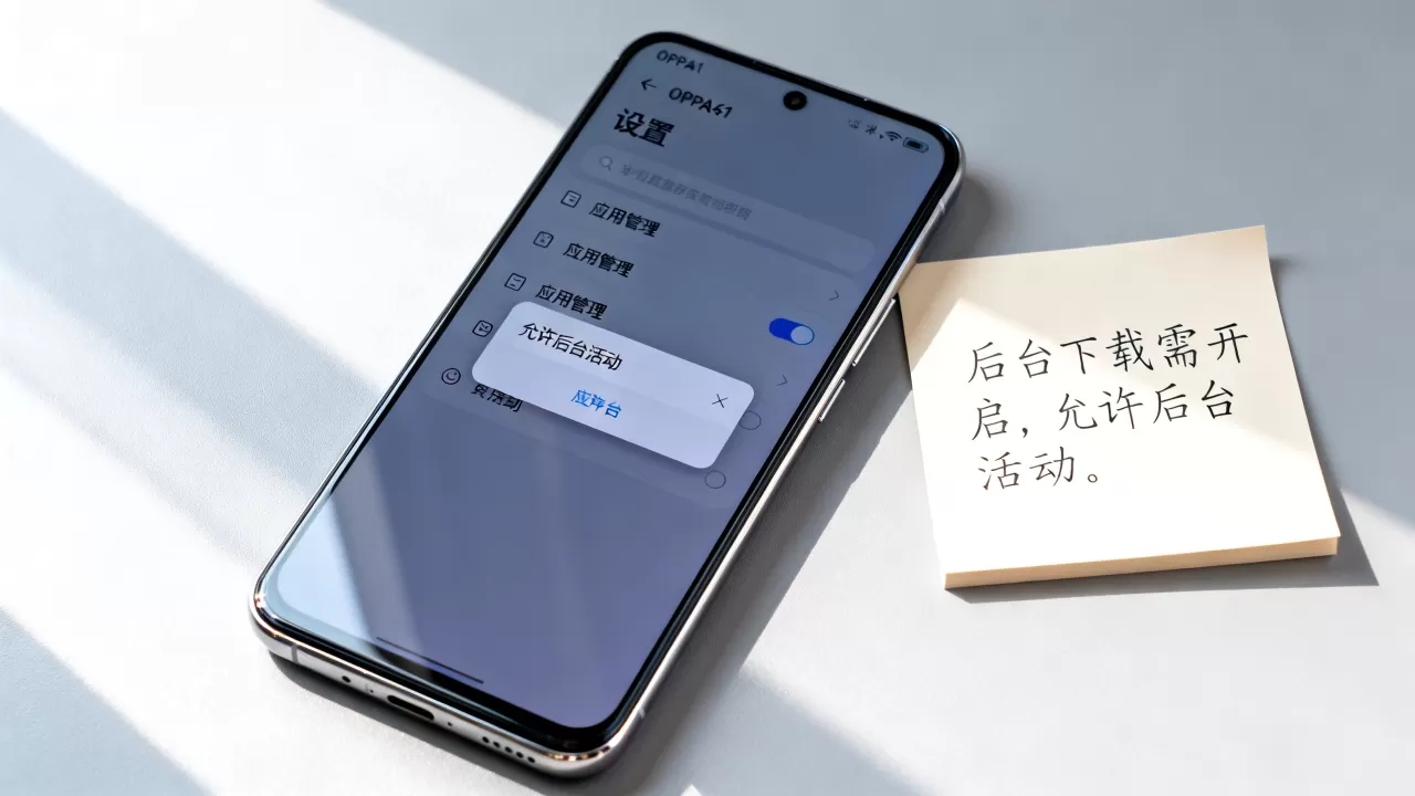 oppoa51为什么没办法后台下载，oppoa51后台下载设置