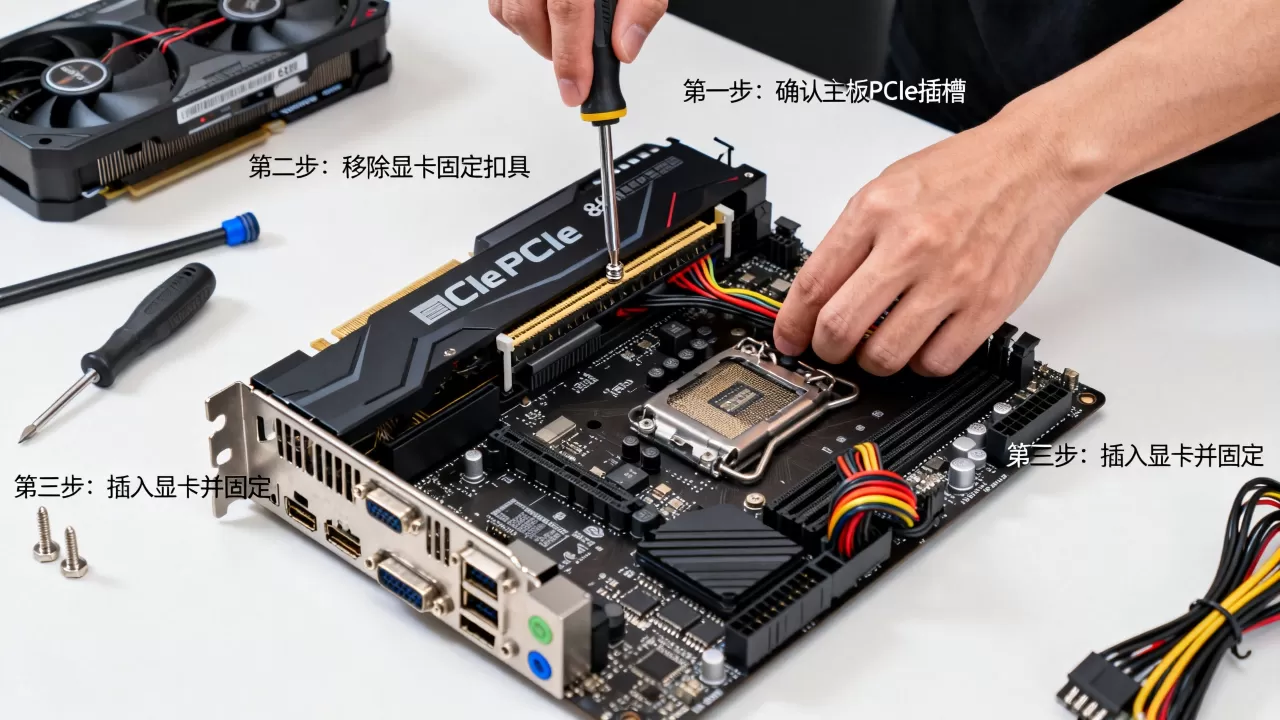 如何组装台式电脑显卡,台式机显卡安装教程 如何组装台式电脑显卡,台式机显卡安装教程