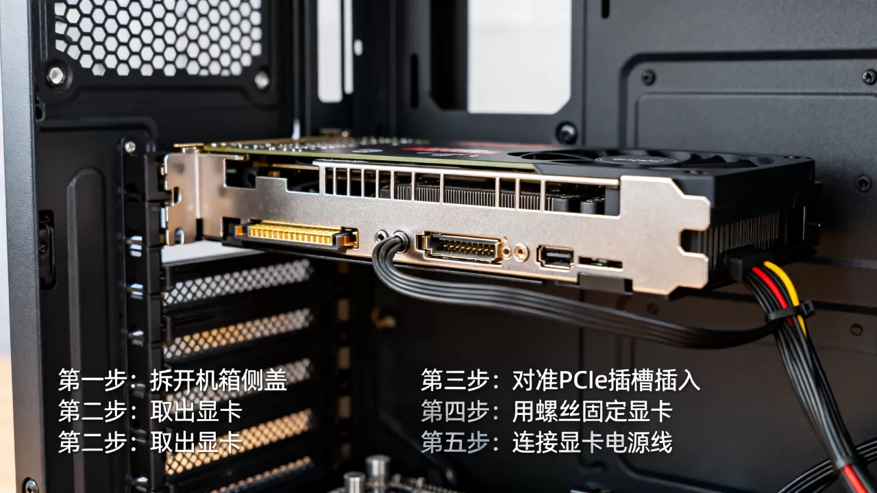 航嘉主机显卡怎么安装，显卡安装教程