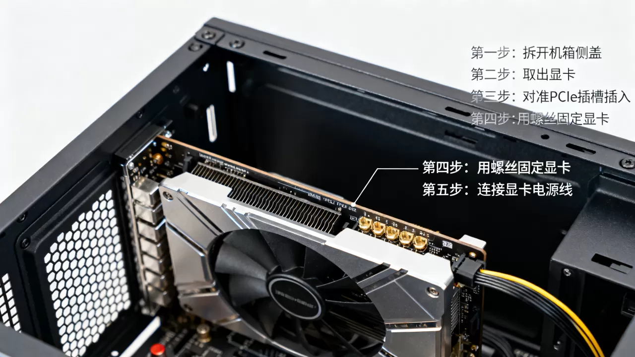 航嘉主机显卡怎么安装，显卡安装教程