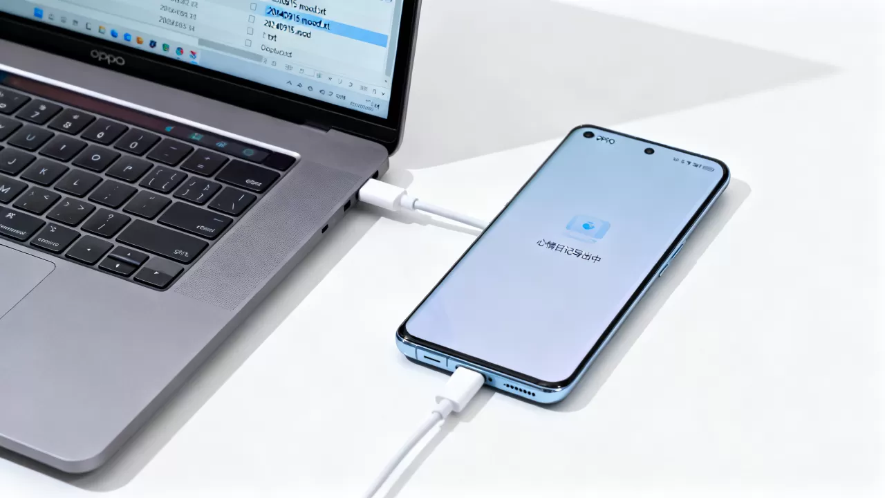 OPPO手机心情日记导出电脑是什么格式，心情日记导出文件扩展名