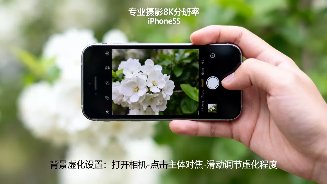 iPhone5s拍照怎么虚化，iPhone5s拍照背景虚化方法