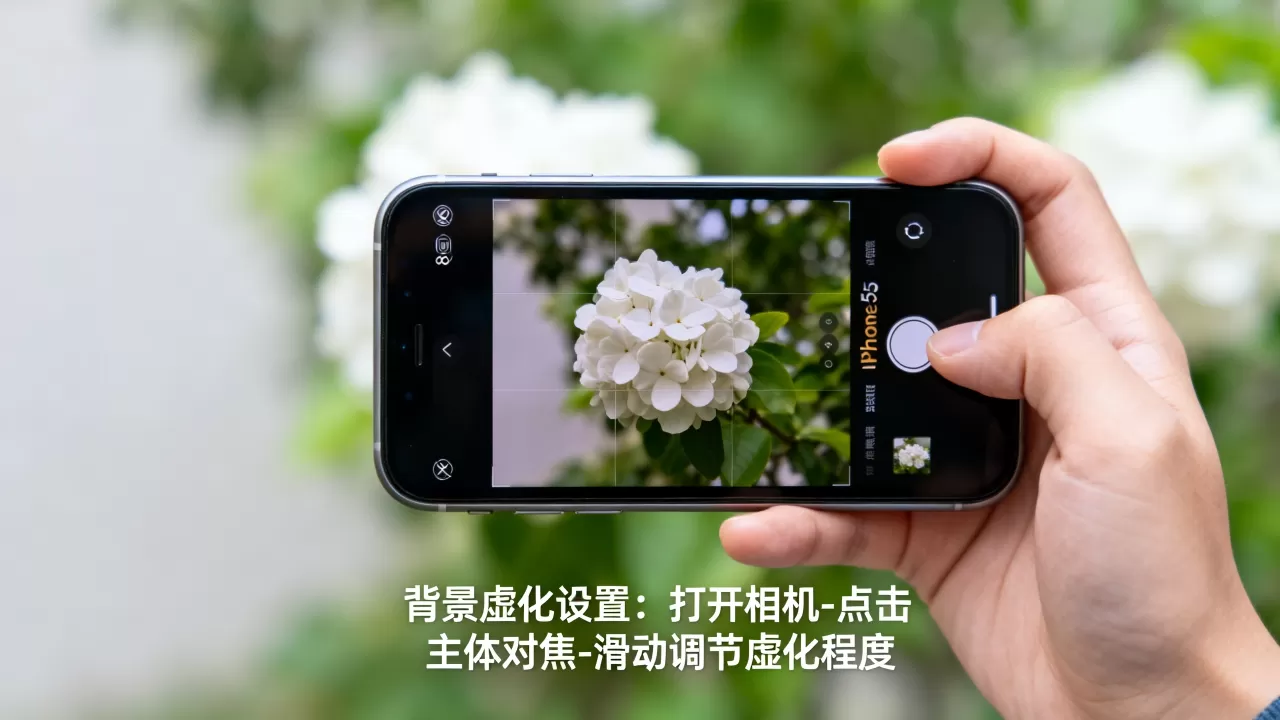 iPhone5s拍照怎么虚化，iPhone5s拍照背景虚化方法