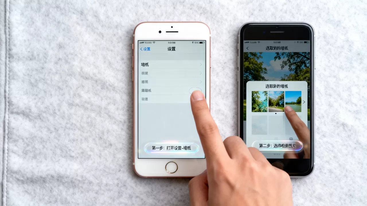 iphone6怎么添加壁纸，苹果手机更换壁纸教程