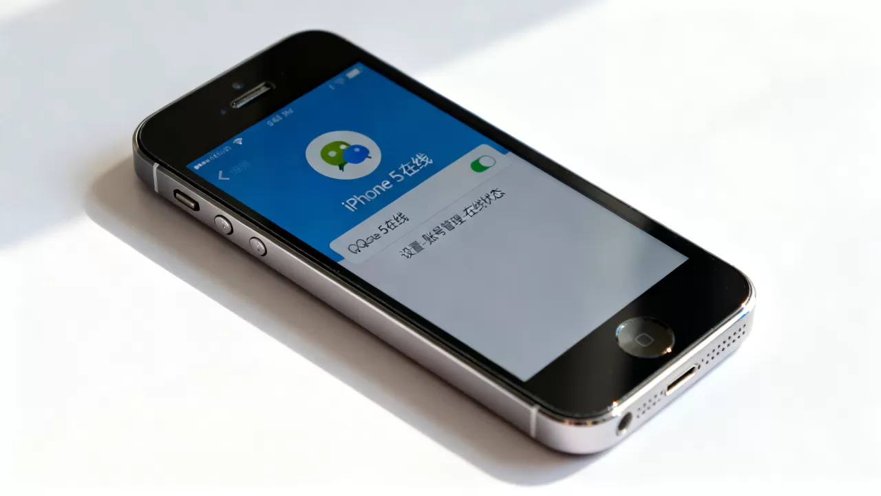 qq怎么显示iphone5s在线，iphone5s上qq显示在线