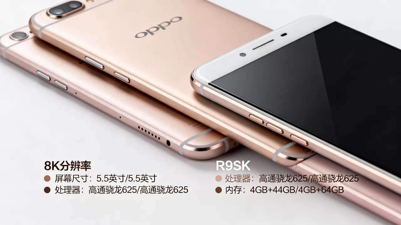 oppor9s跟oppor9sk有什么区别，OPPO R9s和R9sk配置参数对比