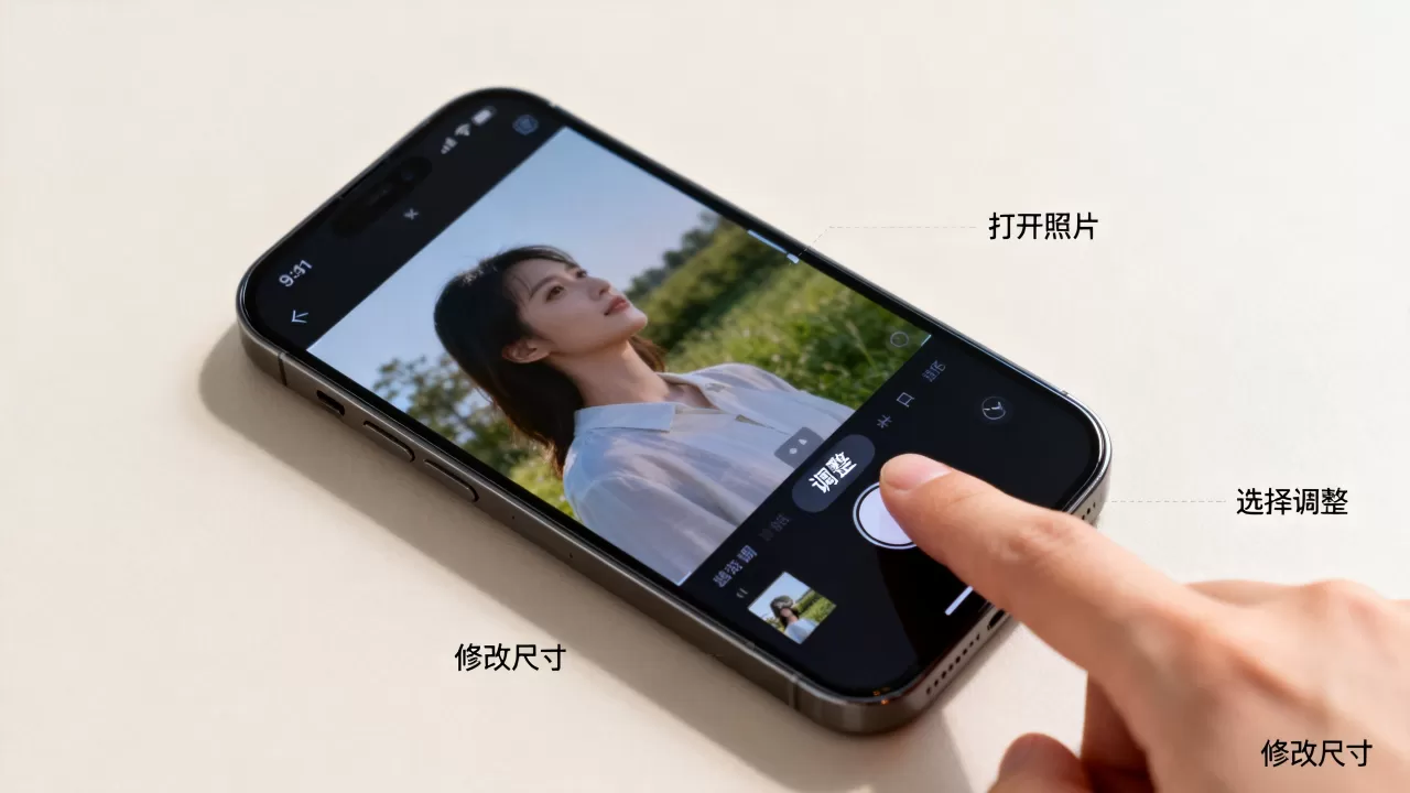 iphone怎么调照片大小,苹果手机修改图片尺寸方法 iphone怎么调照片大小,苹果手机修改图片尺寸方法