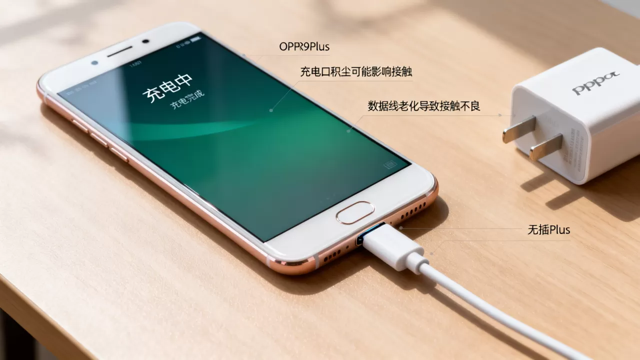 OPPOR9Plus为什么不显示充电完成,手机充电显示异常 OPPOR9Plus为什么不显示充电完成,手机充电显示异常