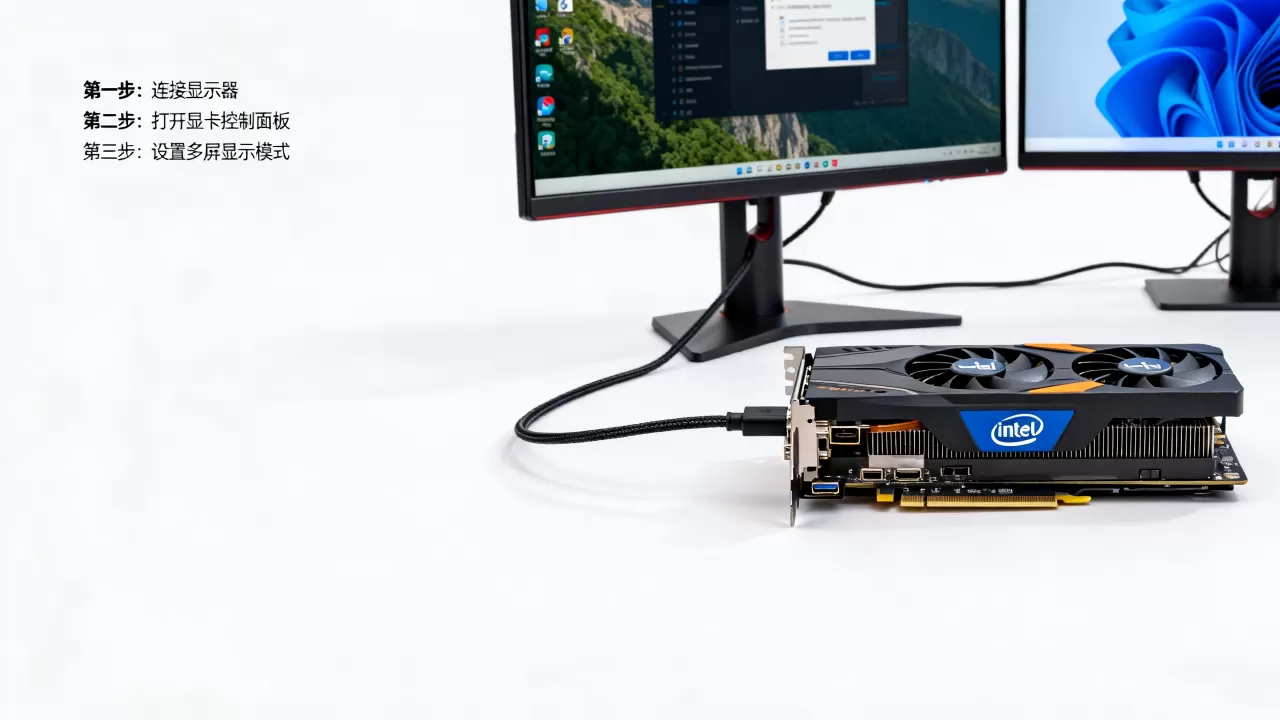 Intel显卡多屏显示怎么设置，intel显卡多屏显示