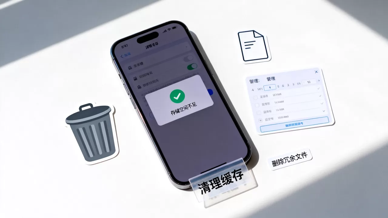 iphone系统存储空间不足怎么清理垃圾，手机内存满了清理垃圾