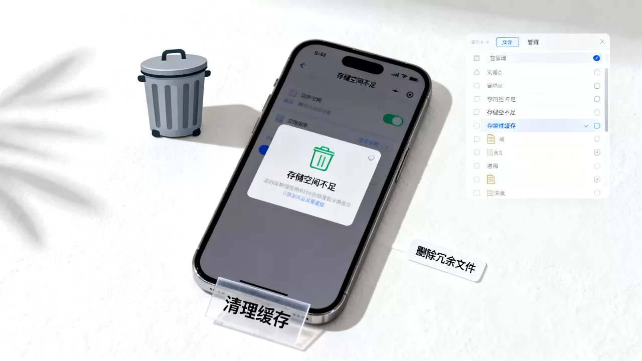 iphone系统存储空间不足怎么清理垃圾，手机内存满了清理垃圾