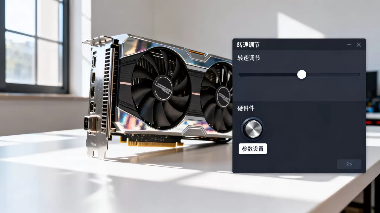 显卡散热风扇参数怎么调，显卡风扇转速低怎么办
