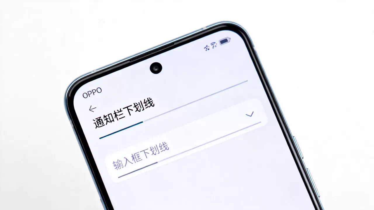 oppo里什么是下划线，手机屏幕下划线是什么意思
