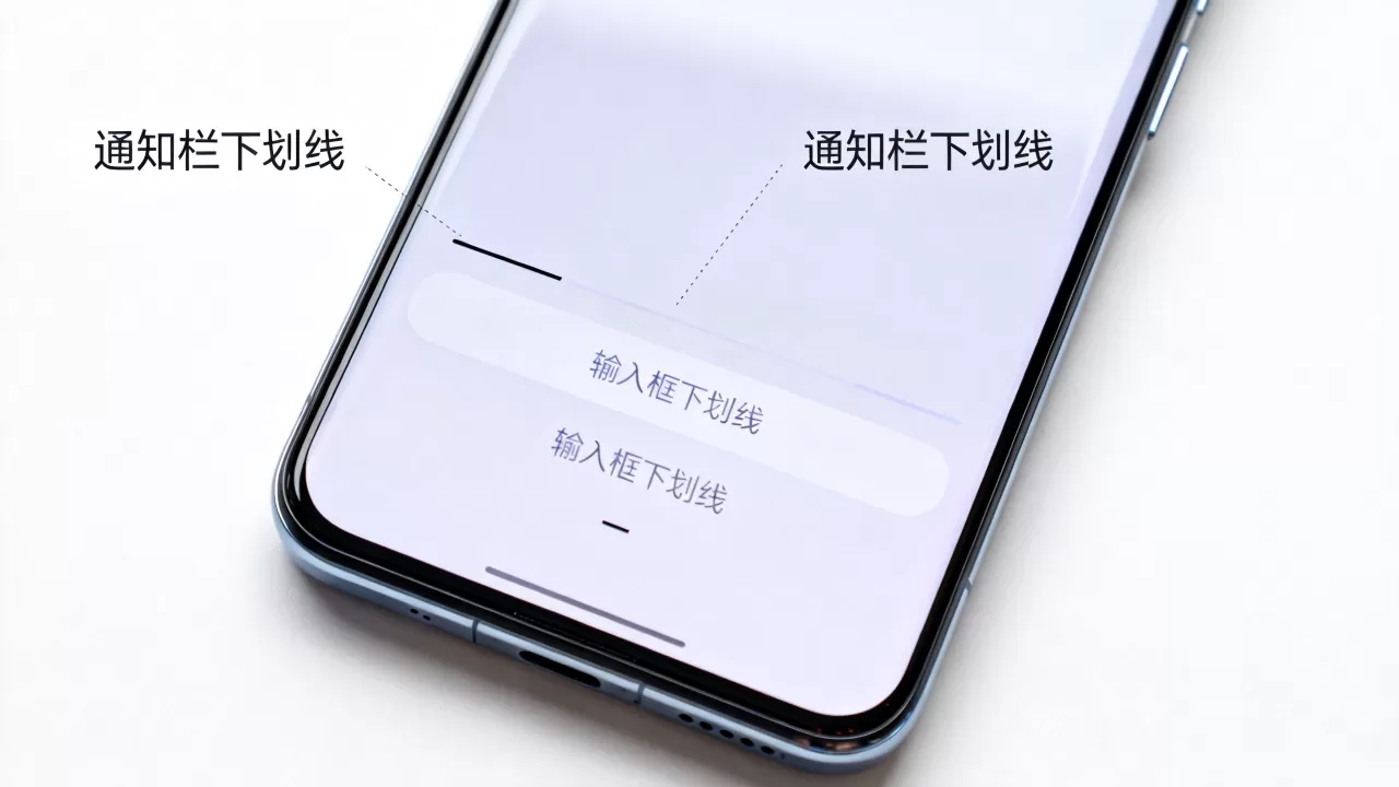 oppo里什么是下划线，手机屏幕下划线是什么意思