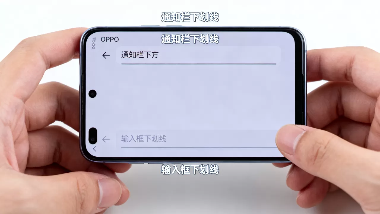 oppo里什么是下划线，手机屏幕下划线是什么意思