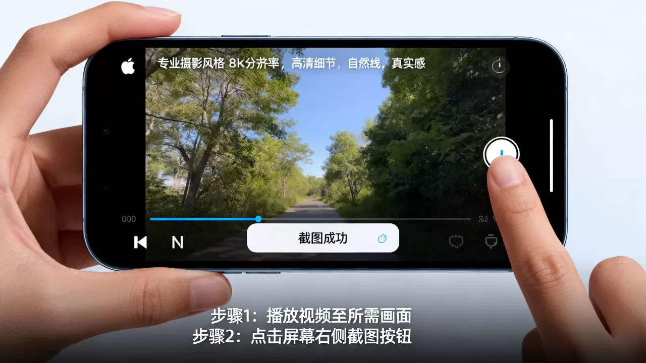 iphone视频里怎么截图，苹果手机视频播放时截图方法