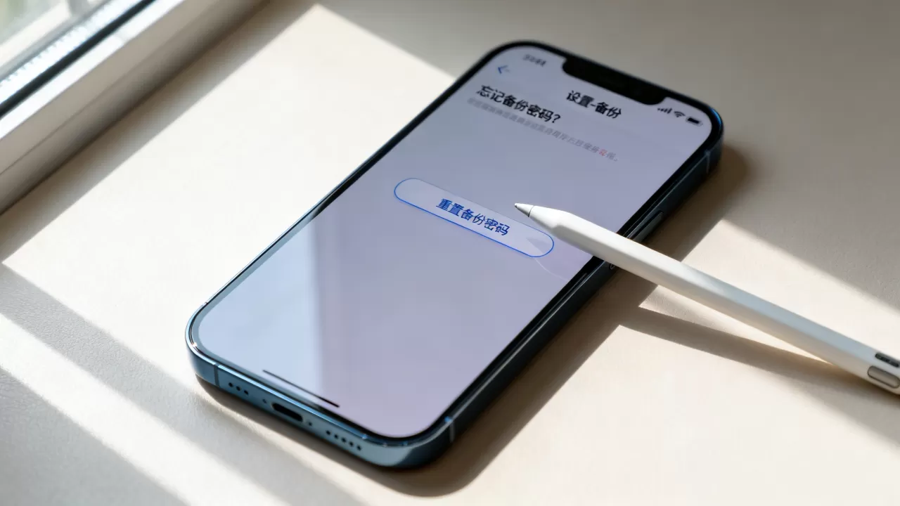 iphone设置了备份密码忘了怎么办啊，iphone备份密码忘了如何重置