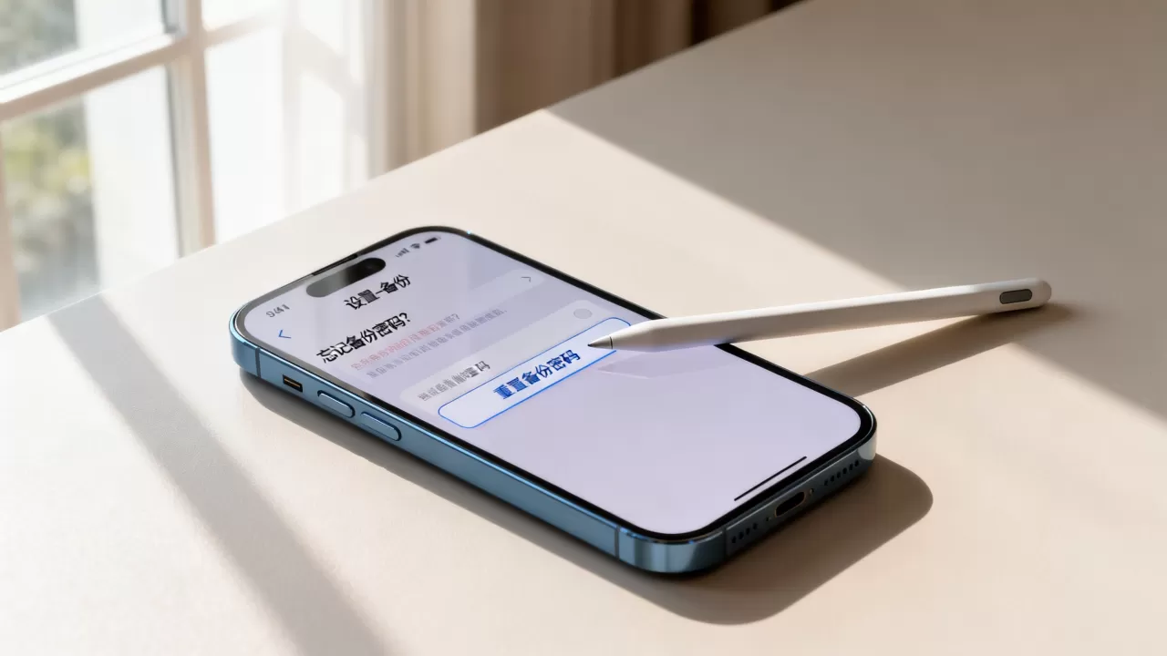 iphone设置了备份密码忘了怎么办啊，iphone备份密码忘了如何重置