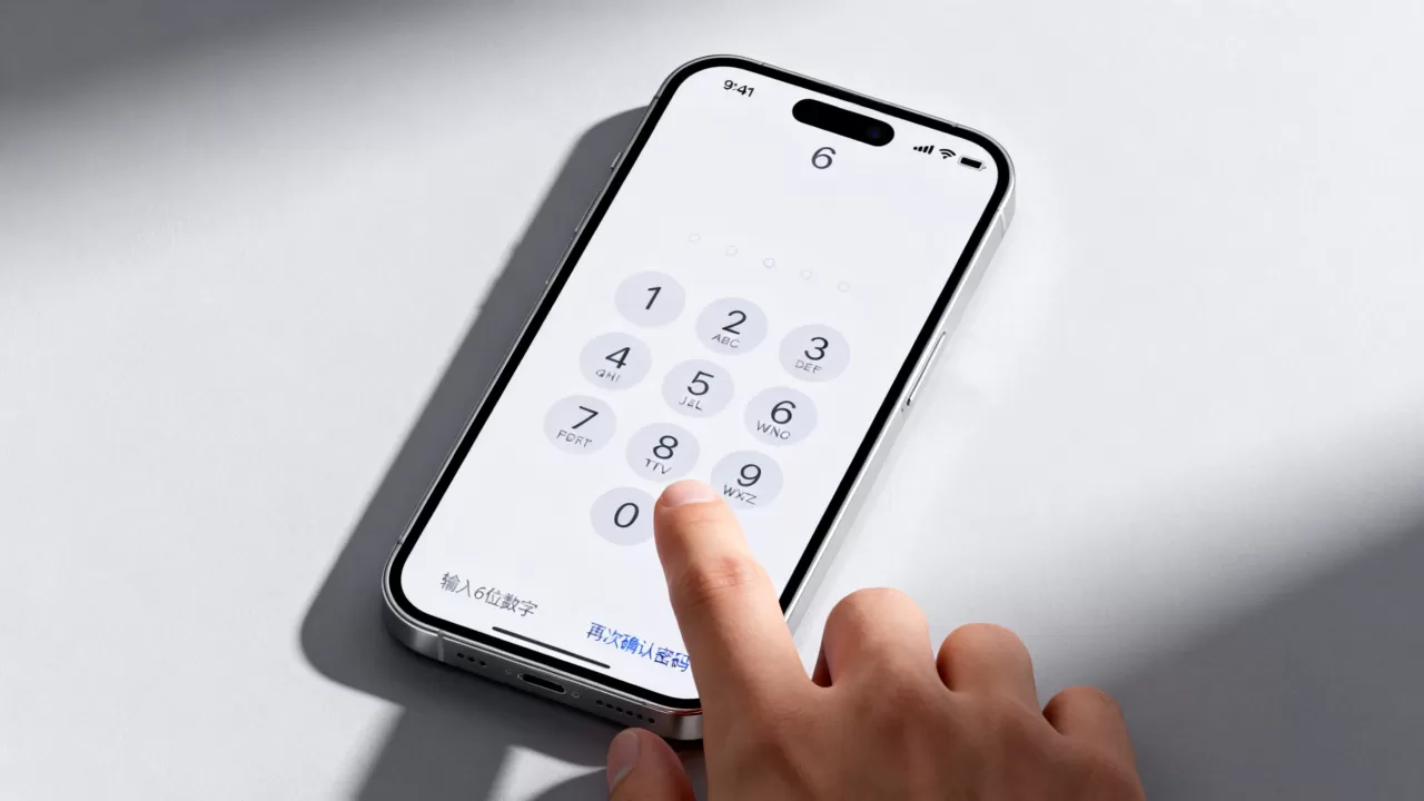 iPhone设6位密码怎么设置密码，苹果6位数密码设置教程