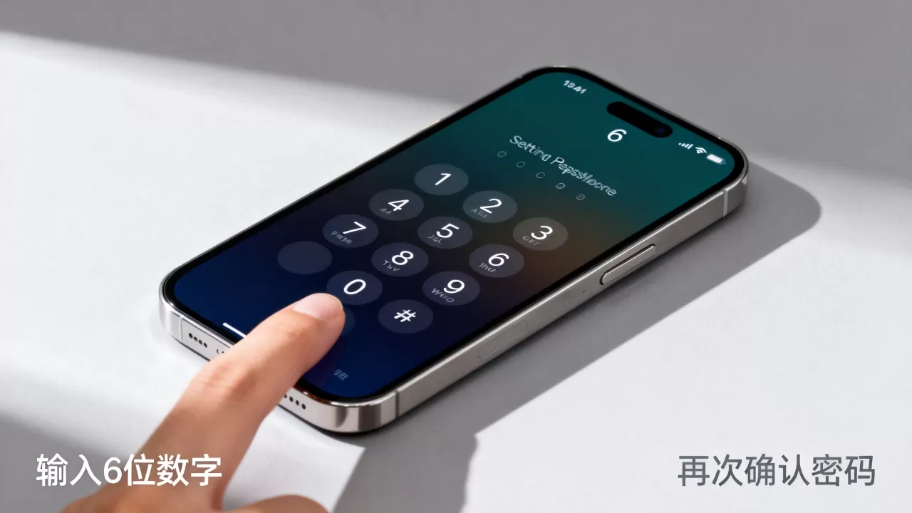 iPhone设6位密码怎么设置密码，苹果6位数密码设置教程