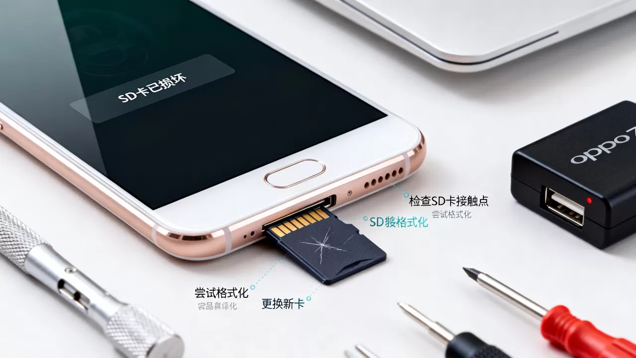 OPPO R7 SD卡已损坏是什么意思,手机SD卡损坏怎么修复 OPPO R7 SD卡已损坏是什么意思,手机SD卡损坏怎么修复