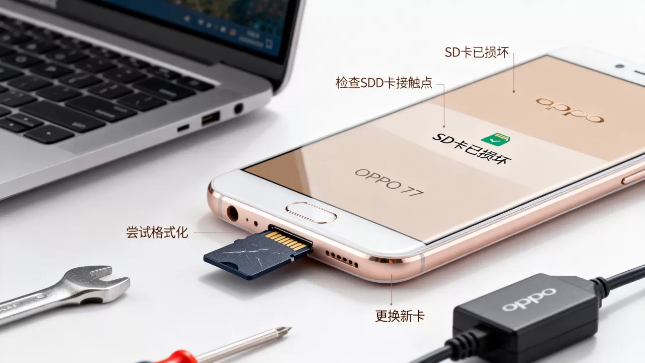 OPPO R7 SD卡已损坏是什么意思,手机SD卡损坏怎么修复 OPPO R7 SD卡已损坏是什么意思,手机SD卡损坏怎么修复