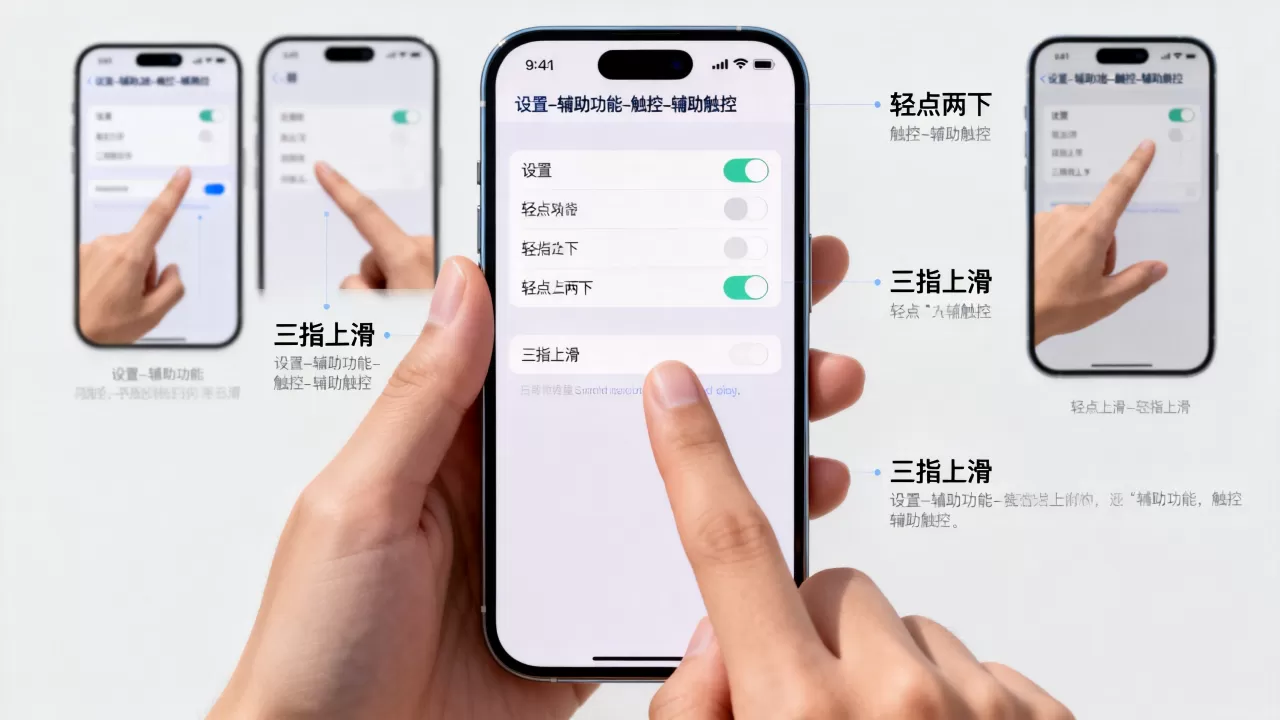 iphone的手势怎么设置，iphone手势操作教程