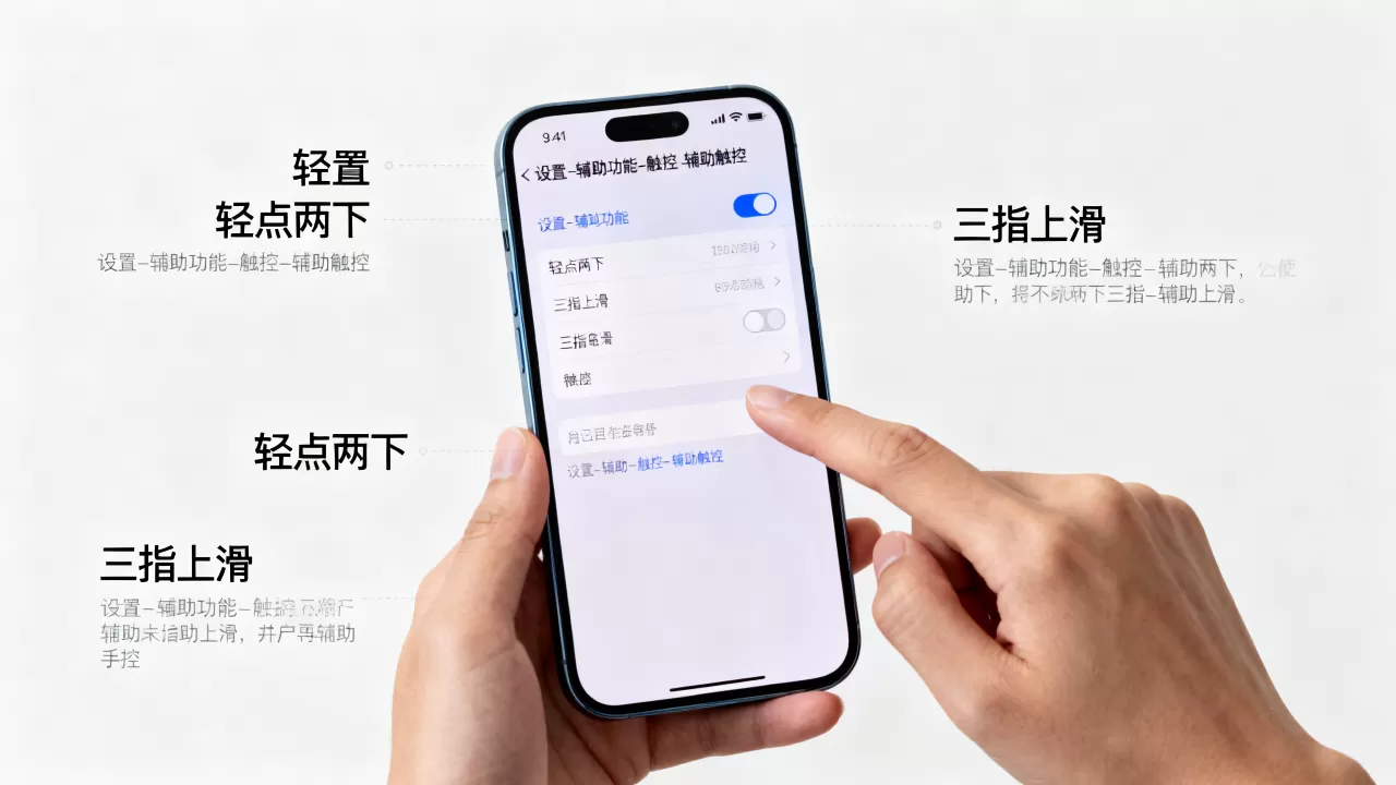iphone的手势怎么设置，iphone手势操作教程