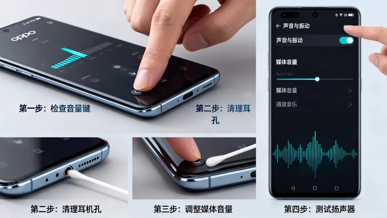 OPPO手机突然没声音怎么办？手机无声故障排查与解决