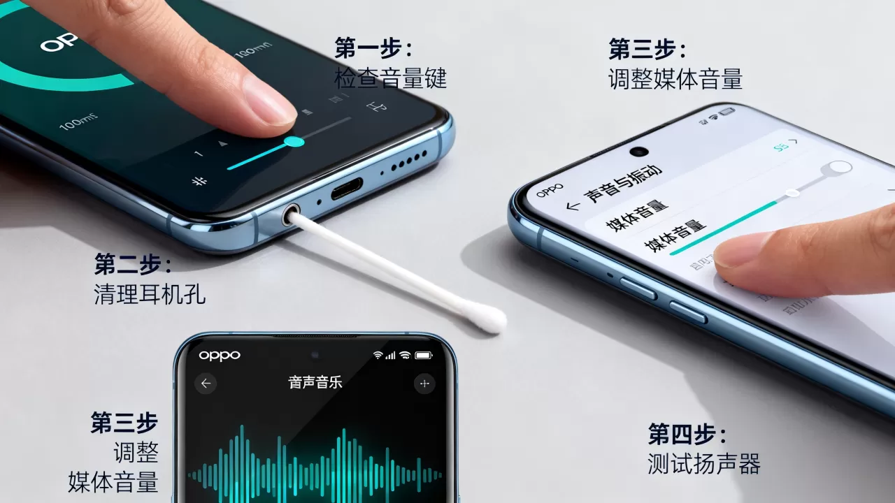 OPPO手机突然没声音怎么办？手机无声故障排查与解决