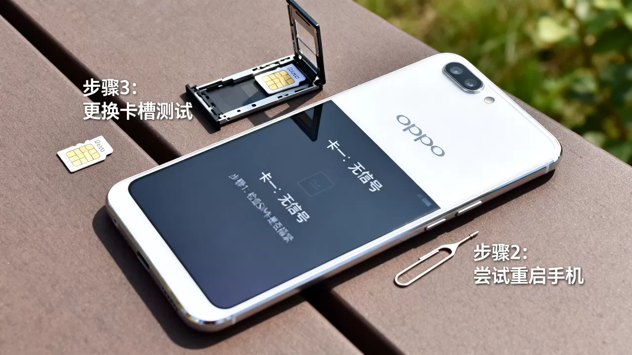 oppor850卡一为什么不显示，手机卡无信号故障排查