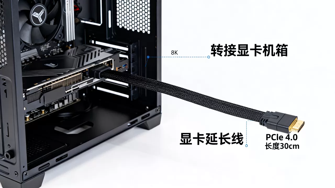 转接显卡机箱怎么选，显卡延长线机箱