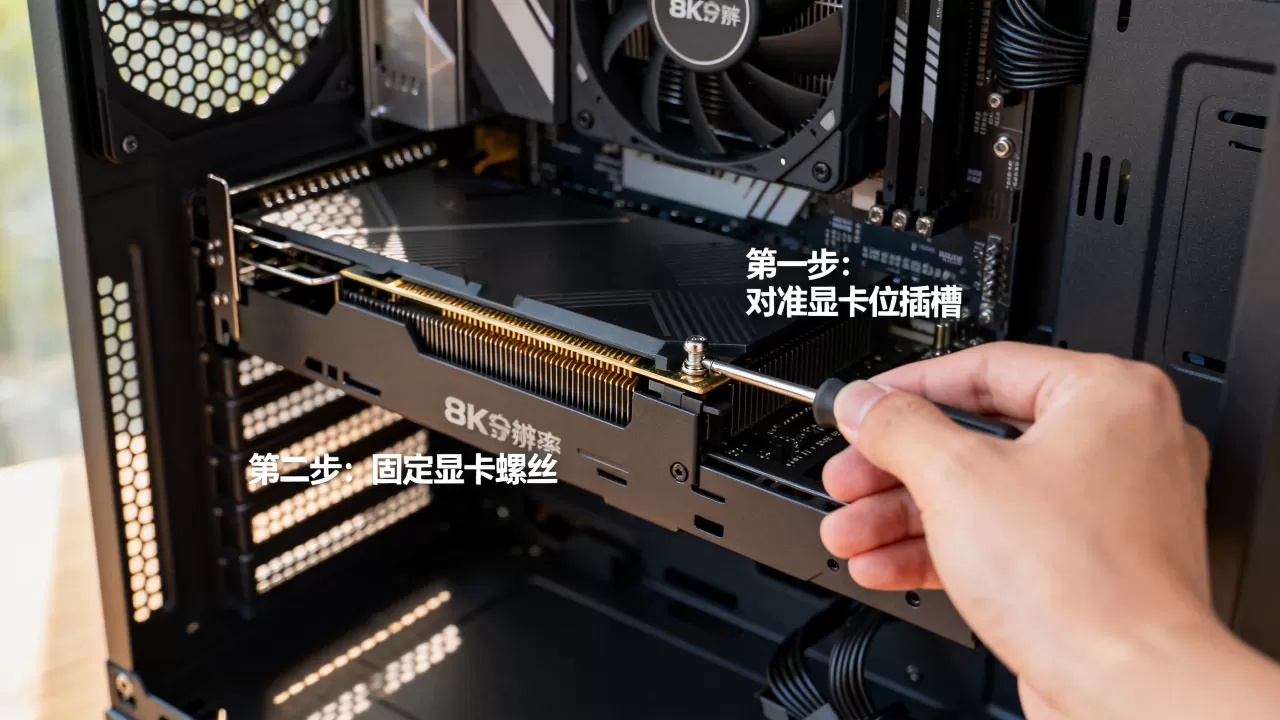 标准机箱显卡位怎么装？标准机箱显卡位