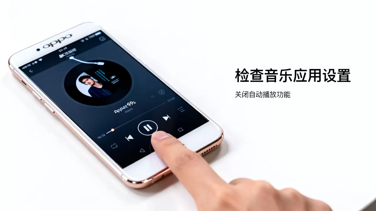 为什么oppo r9s自动放歌，手机音乐自动播放怎么办