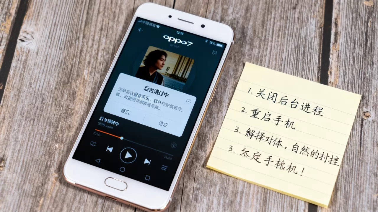 oppo r7为什么出现音乐播放状态,手机后台音乐软件卡死怎么办 oppo r7为什么出现音乐播放状态,手机后台音乐软件卡死怎么办