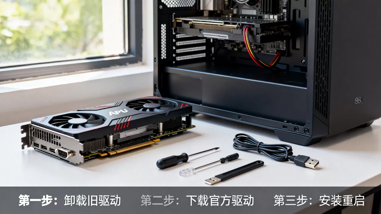 apu核心显卡设置，apu显卡驱动怎么安装