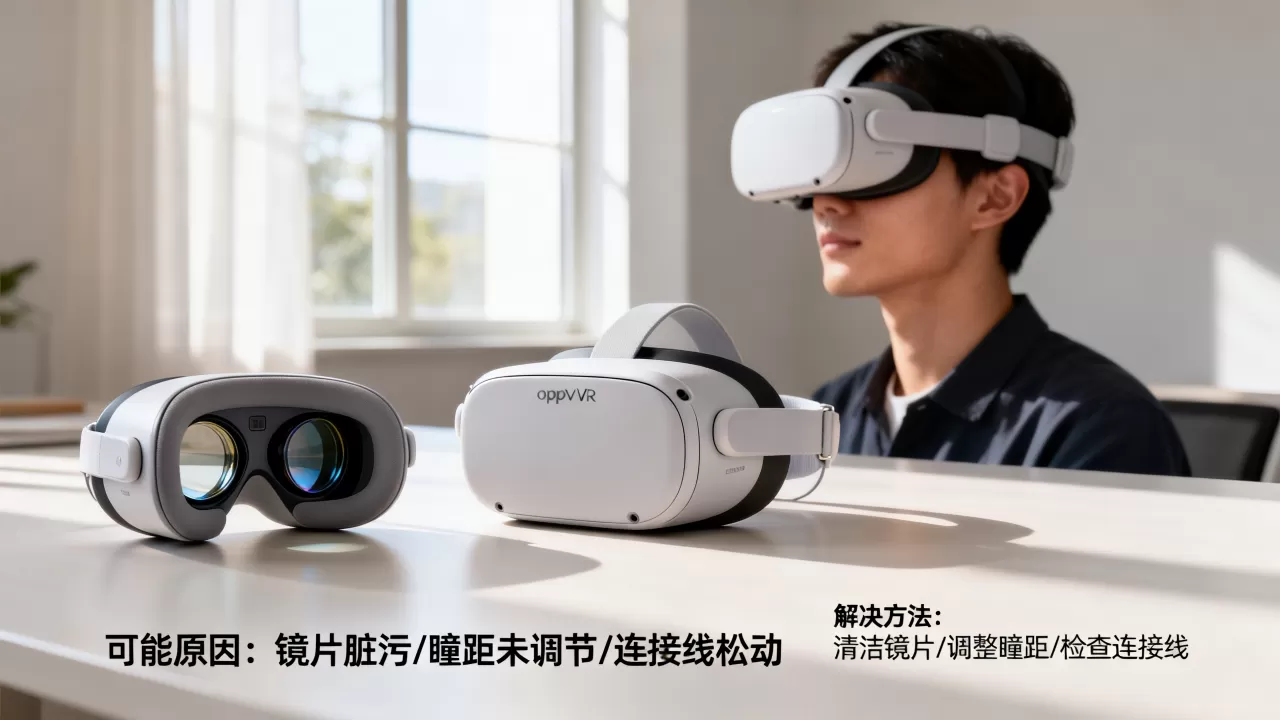 oppovr眼镜为什么很花，VR眼镜画面模糊花屏怎么解决