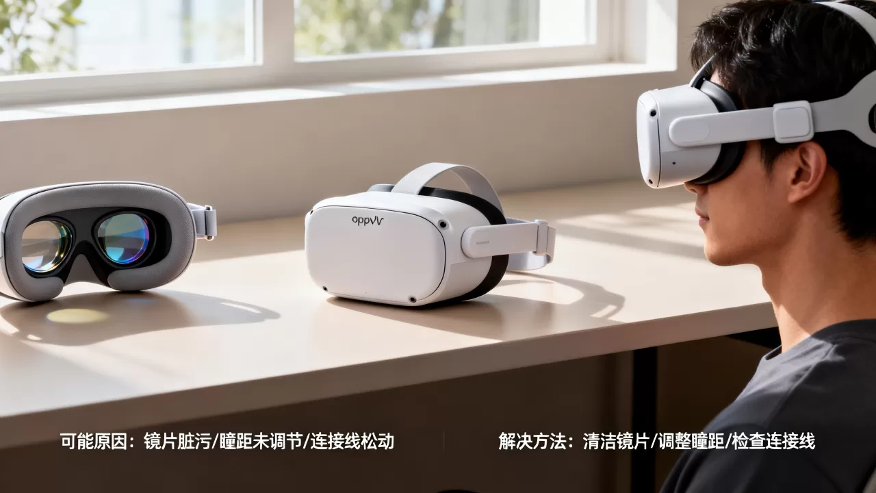 oppovr眼镜为什么很花，VR眼镜画面模糊花屏怎么解决
