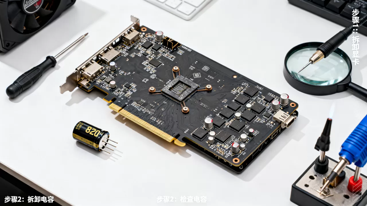 显卡掉个820电容,显卡电容坏了怎么修 显卡掉个820电容,显卡电容坏了怎么修