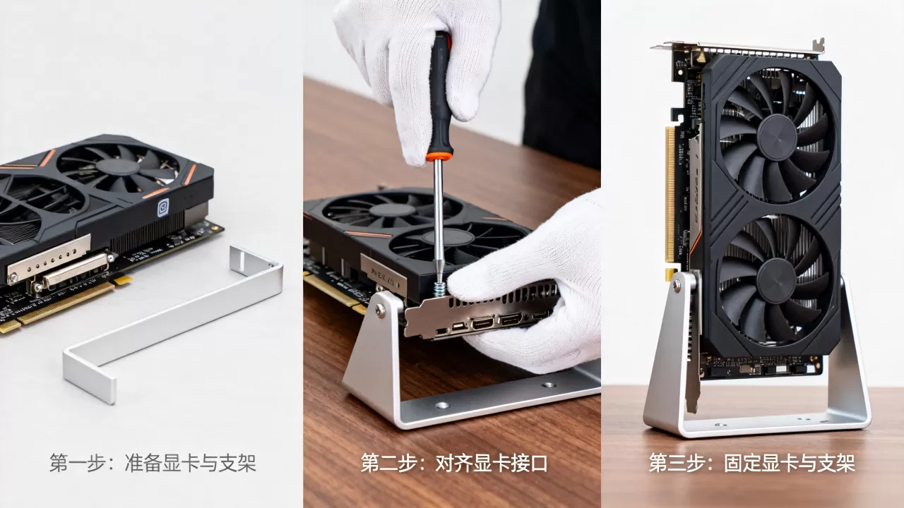 怎么固定独立显卡,显卡支架怎么安装 怎么固定独立显卡,显卡支架怎么安装