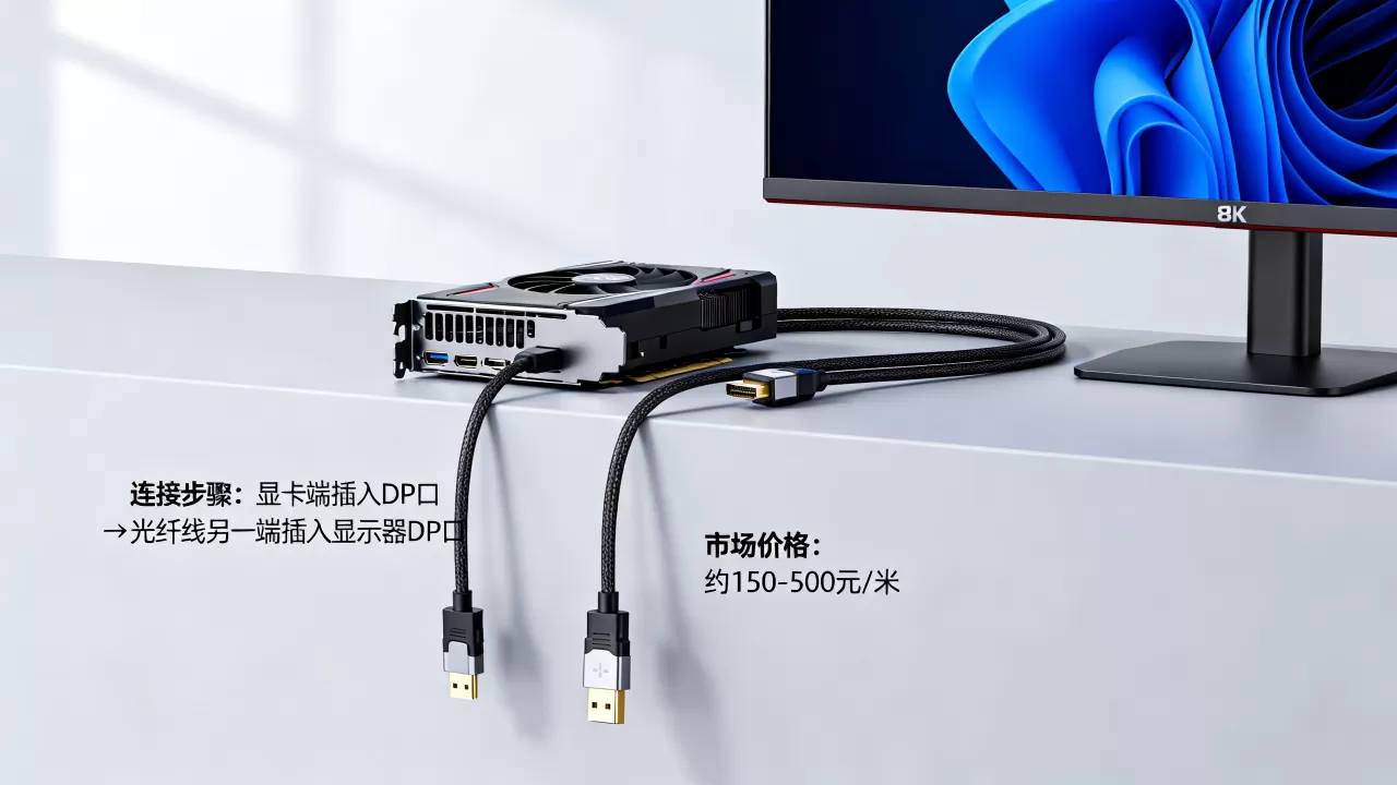 DP显卡光纤线怎么接?DP光纤延长线多少钱 DP显卡光纤线怎么接?DP光纤延长线多少钱